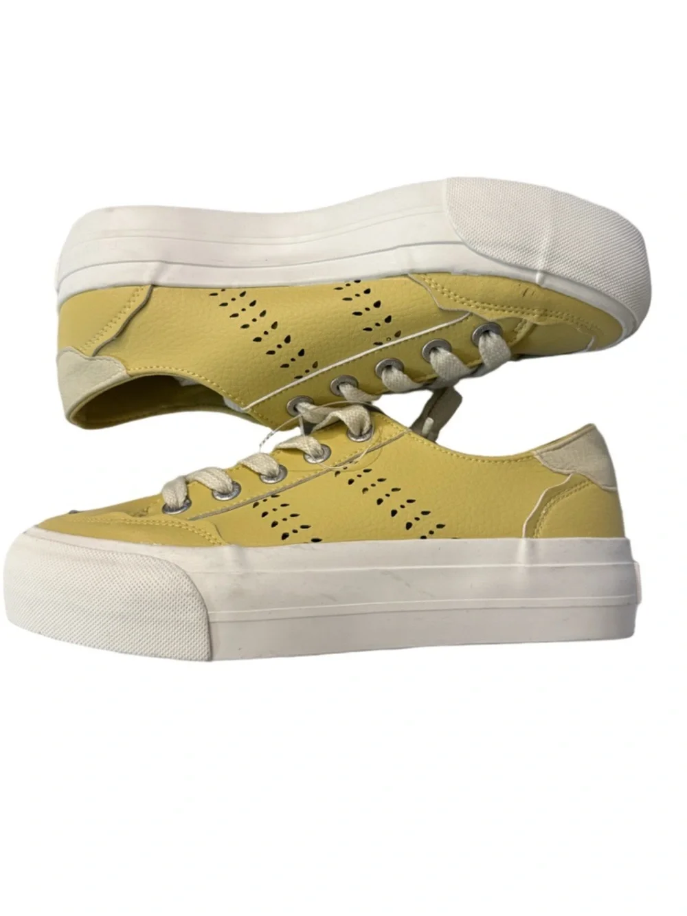 Blowfish Yellow Canvas Low-Top Sneakers